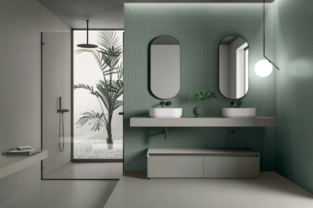 carrelage-salle-de-bain-vert