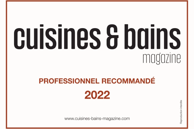 Adhésif 2022 - Cuisines&Bains Recommandé par Cuisines & bains Magazine